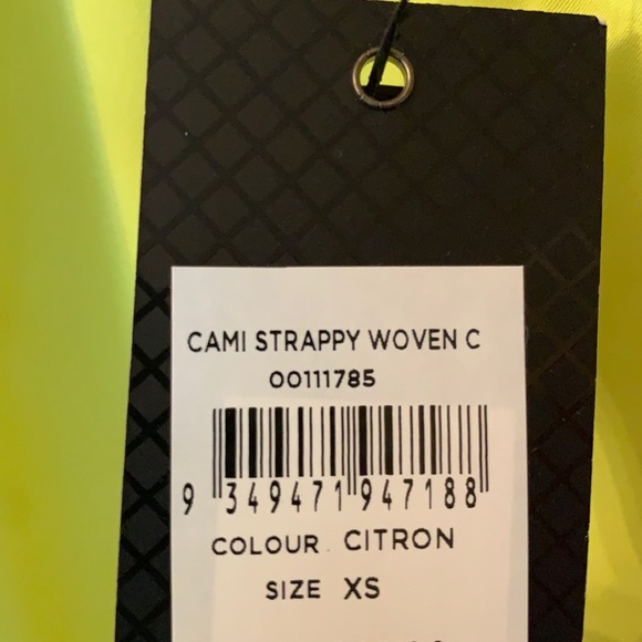 NWT XS / 14W Citron STRAPPY WOVEN CAMI CITY CHIC - Picture 6 of 16